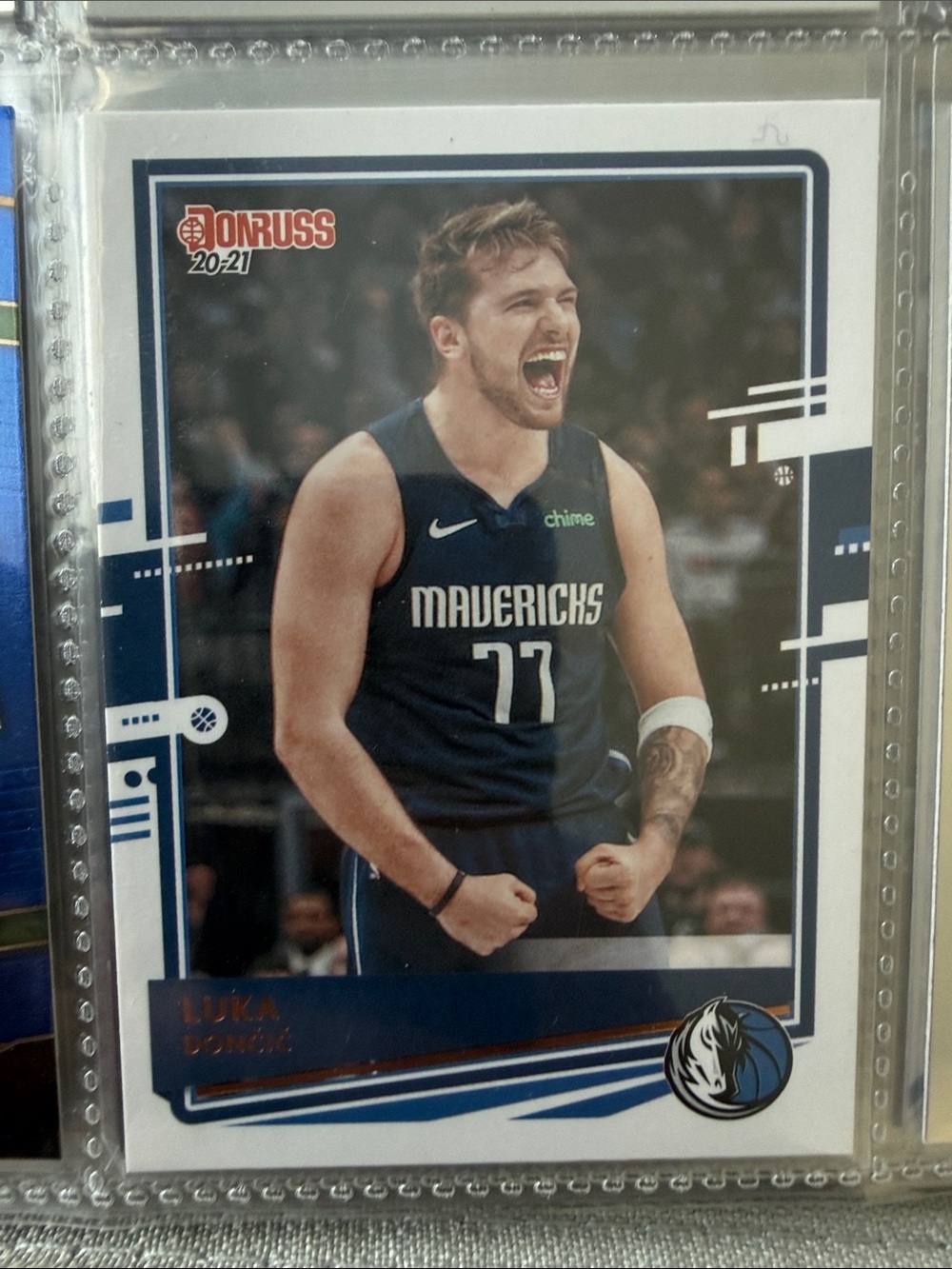 DonRuss Dallas Mavericks Luka Dončić Basketball Trading Card - Blue